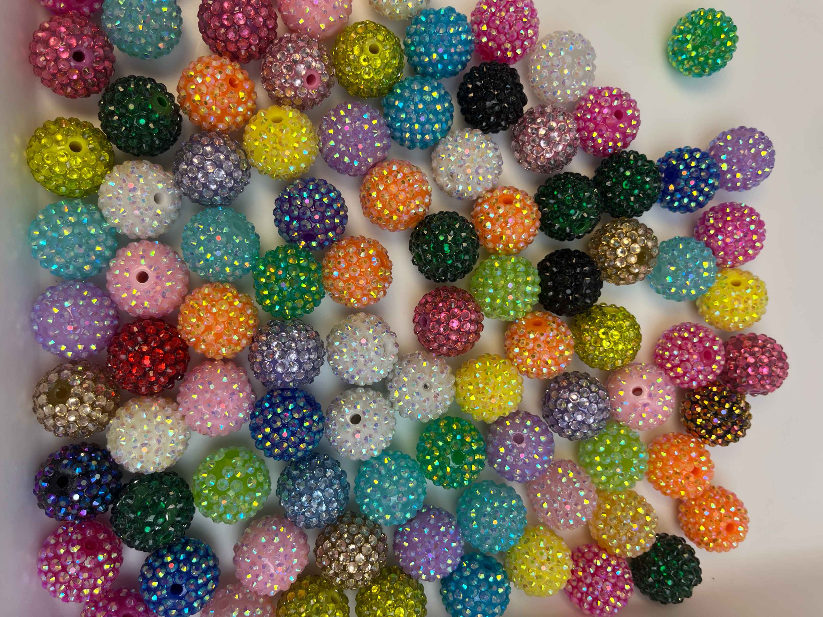 Jelly Shinny Beads 20MM Mix For DIY