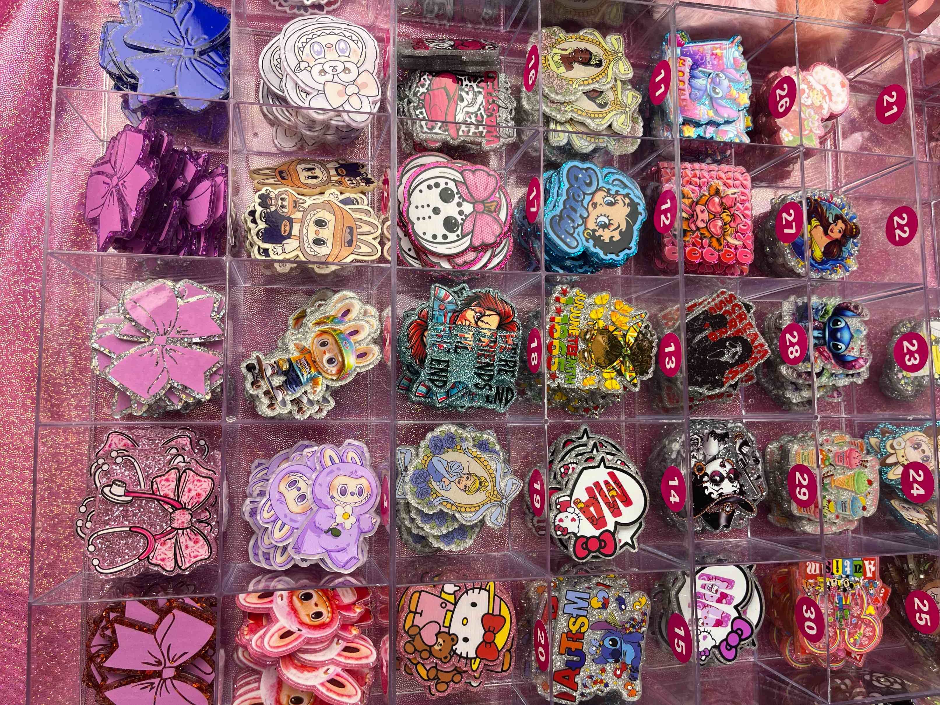Hot selling acrylic patches and laser square pieces（pick on live）