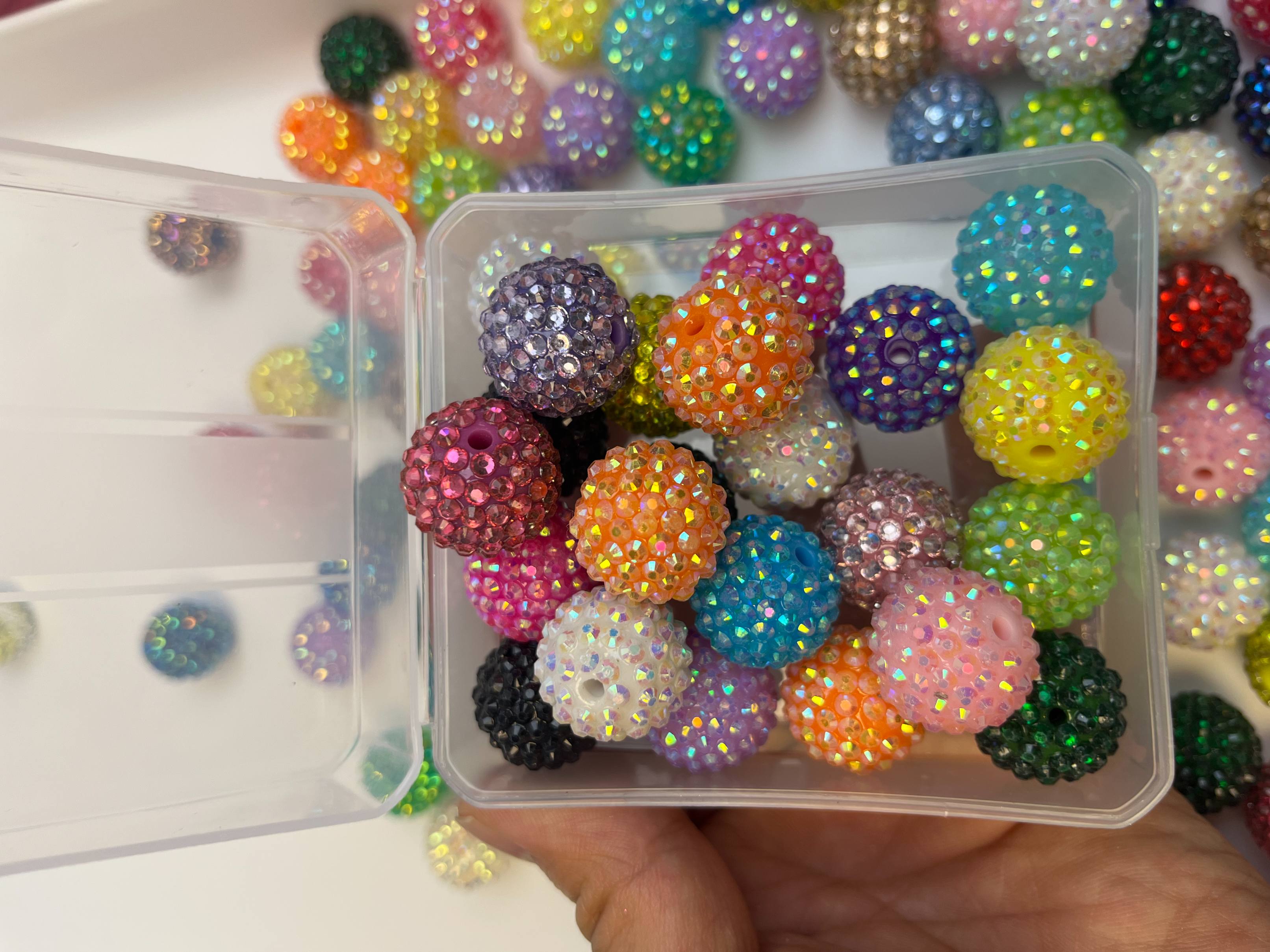 Jelly Shinny Beads 20MM Mix For DIY